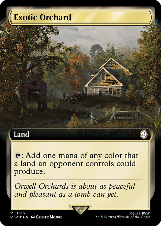 Exotic Orchard (PIP-1023) - Fallout: (Extended Art) - Premium MTG Single from Wizards of the Coast - Just $10.78! Shop now at Game Crave Tournament Store