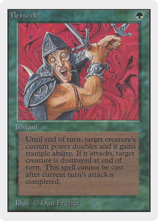 Berserk (2ED-186) - Unlimited Edition - Premium MTG Single from Wizards of the Coast - Just $22.54! Shop now at Game Crave Tournament Store