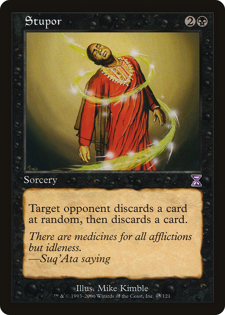 Stupor (TSB-048) - Time Spiral Timeshifted - Premium MTG Single from Wizards of the Coast - Just $0.08! Shop now at Game Crave Tournament Store