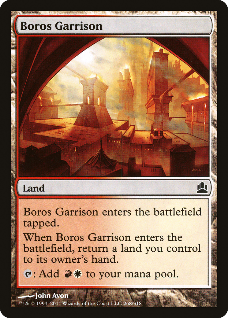 Boros Garrison (CMD-268) - Commander 2011 - Premium MTG Single from Wizards of the Coast - Just $0.08! Shop now at Game Crave Tournament Store