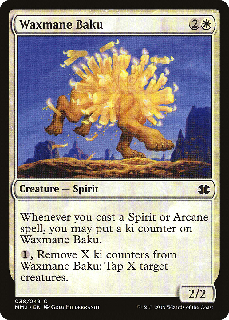 Waxmane Baku (MM2-038) - Modern Masters 2015 - Premium MTG Single from Wizards of the Coast - Just $0.08! Shop now at Game Crave Tournament Store