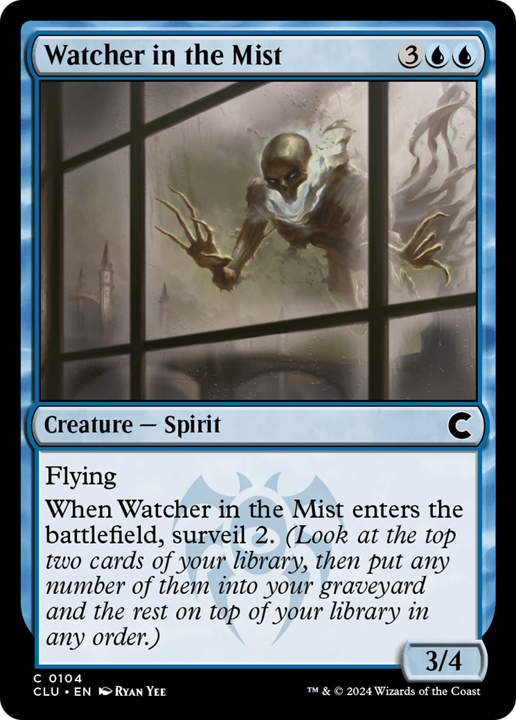 Watcher in the Mist (CLU-104) - Ravnica: Clue Edition - Premium MTG Single from Wizards of the Coast - Just $0.25! Shop now at Game Crave Tournament Store