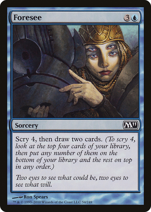 Foresee (M11-054) - Magic 2011 - Premium MTG Single from Wizards of the Coast - Just $0.08! Shop now at Game Crave Tournament Store