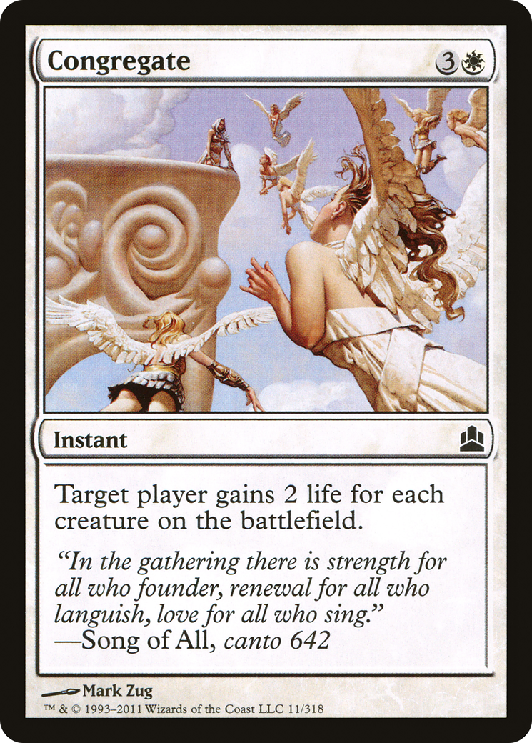 Congregate (CMD-011) - Commander 2011 - Premium MTG Single from Wizards of the Coast - Just $0.25! Shop now at Game Crave Tournament Store