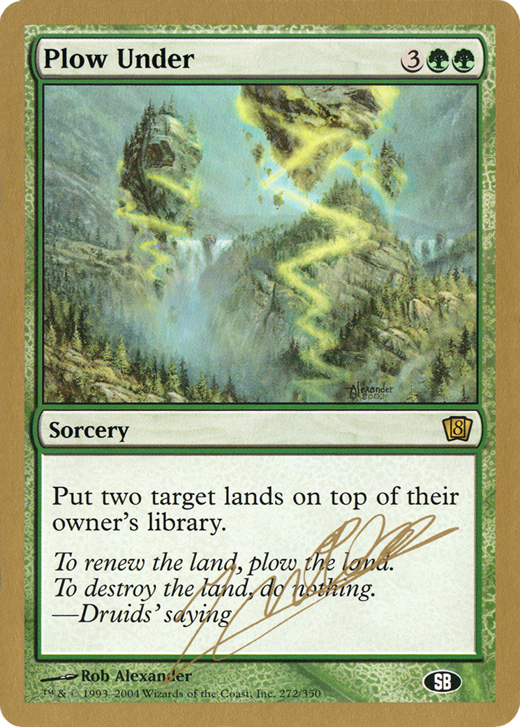 Plow Under (WC04-JN272SB) - World Championship Decks 2004 - Premium MTG Single from Wizards of the Coast - Just $0.25! Shop now at Game Crave Tournament Store