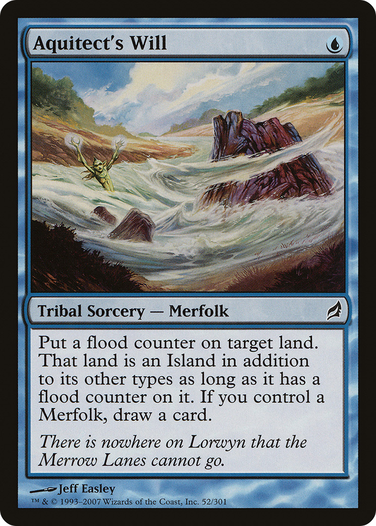 Aquitect's Will (LRW-052) - Lorwyn Foil - Premium MTG Single from Wizards of the Coast - Just $1.97! Shop now at Game Crave Tournament Store
