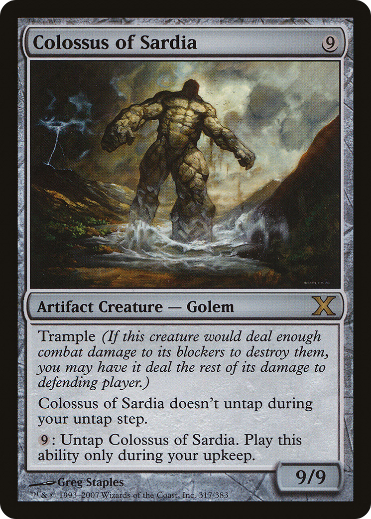 Colossus of Sardia (10E-317) - Tenth Edition - Premium MTG Single from Wizards of the Coast - Just $0.08! Shop now at Game Crave Tournament Store