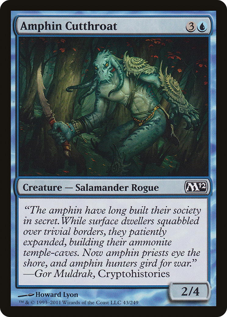 Amphin Cutthroat (M12-043) - Magic 2012 - Premium MTG Single from Wizards of the Coast - Just $0.08! Shop now at Game Crave Tournament Store