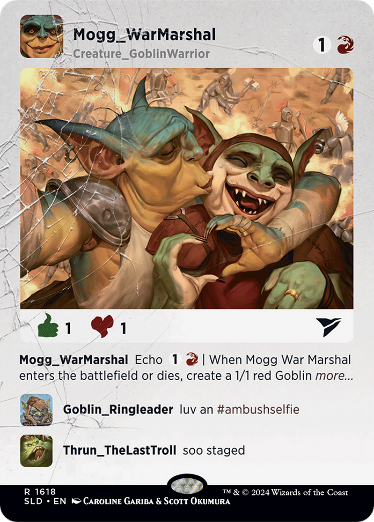 Mogg War Marshal (SLD-1618) - Secret Lair Drop (Borderless) Foil - Premium MTG Single from Wizards of the Coast - Just $0! Shop now at Game Crave Tournament Store