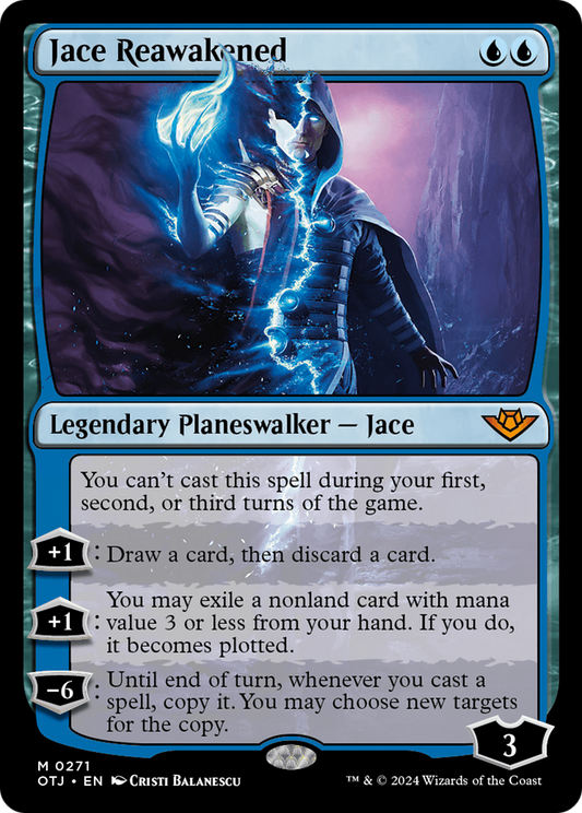 Jace Reawakened (OTJ-271) - Outlaws of Thunder Junction - Premium MTG Single from Wizards of the Coast - Just $0.73! Shop now at Game Crave Tournament Store