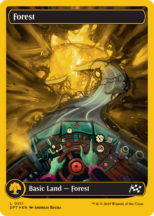 Forest (0511) (First-Place Foil) (DFT-511) - Aetherdrift Foil - Premium MTG Single from Wizards of the Coast - Just $0.15! Shop now at Game Crave Tournament Store