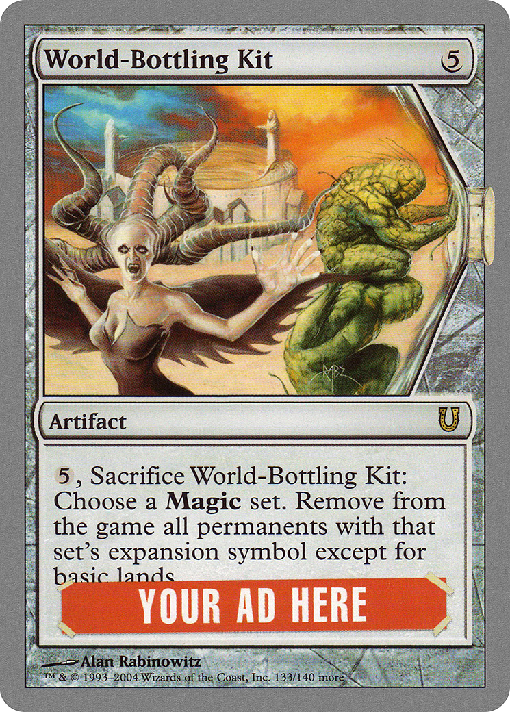 World-Bottling Kit (UNH-133) - Unhinged - Premium MTG Single from Wizards of the Coast - Just $0.53! Shop now at Game Crave Tournament Store