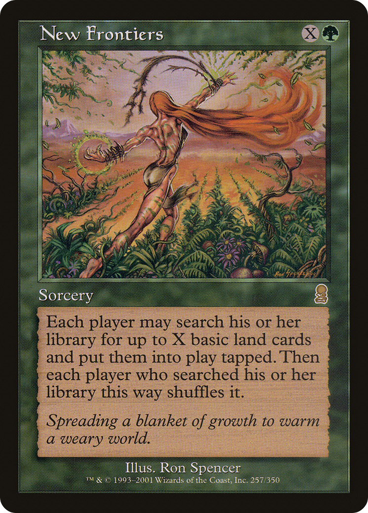 New Frontiers (ODY-257) - Odyssey Foil - Premium MTG Single from Wizards of the Coast - Just $15.09! Shop now at Game Crave Tournament Store