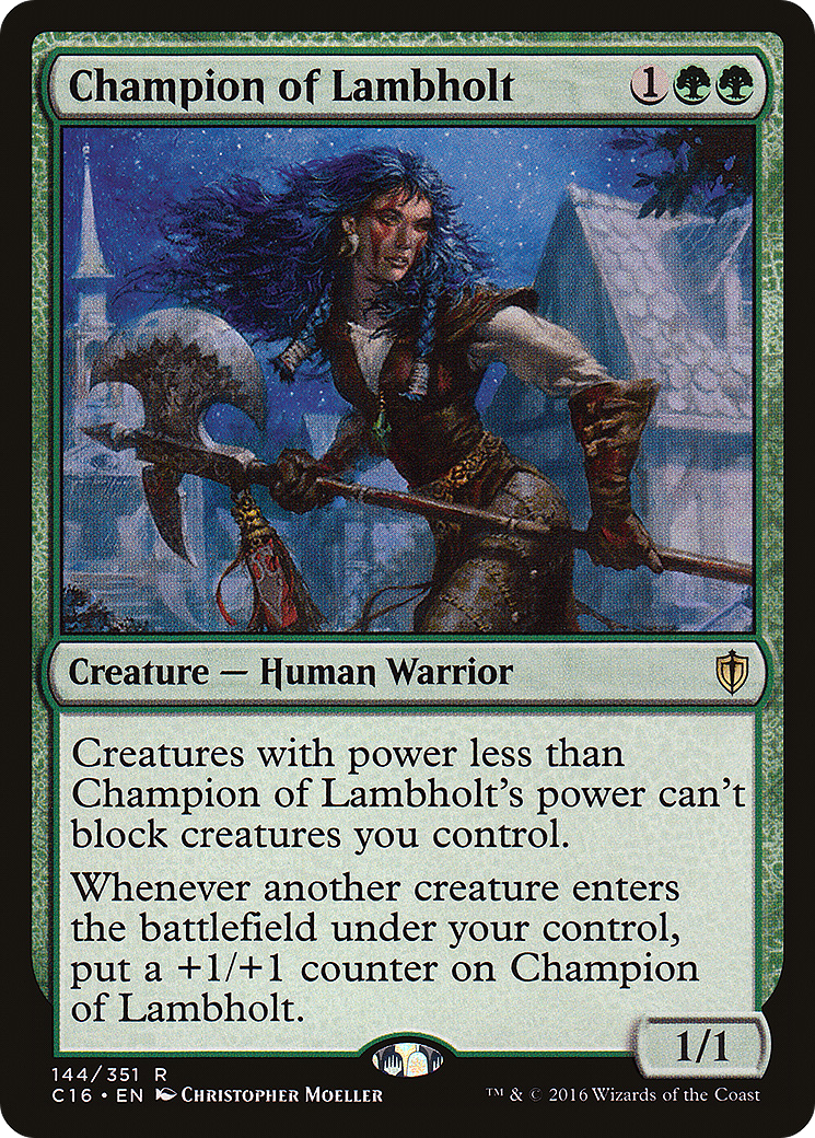 Champion of Lambholt (C16-144) - Commander 2016 - Premium MTG Single from Wizards of the Coast - Just $1.16! Shop now at Game Crave Tournament Store