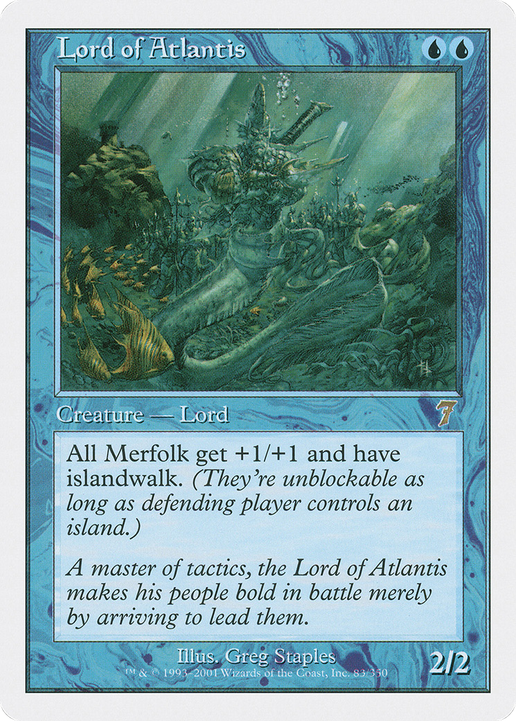 Lord of Atlantis (7ED-083) - Seventh Edition - Premium MTG Single from Wizards of the Coast - Just $7.11! Shop now at Game Crave Tournament Store
