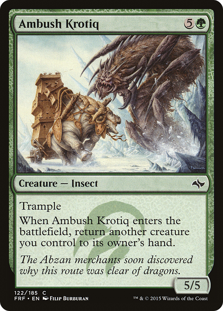 Ambush Krotiq (FRF-122) - Fate Reforged - Premium MTG Single from Wizards of the Coast - Just $0.08! Shop now at Game Crave Tournament Store