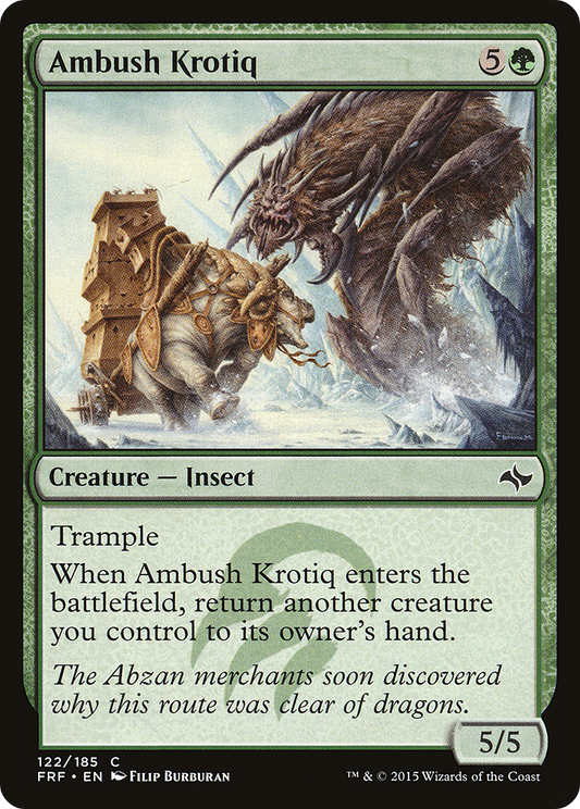Ambush Krotiq (FRF-122) - Fate Reforged - Premium MTG Single from Wizards of the Coast - Just $0.08! Shop now at Game Crave Tournament Store