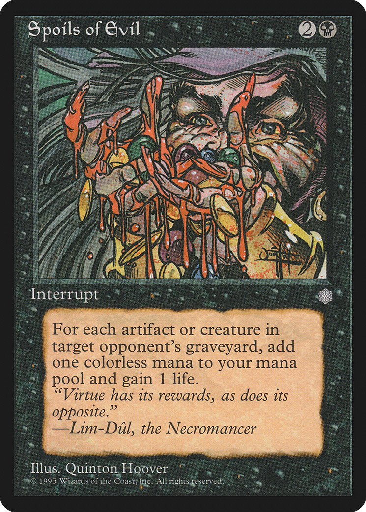 Spoils of Evil (ICE-163) - Ice Age - Premium MTG Single from Wizards of the Coast - Just $0.68! Shop now at Game Crave Tournament Store