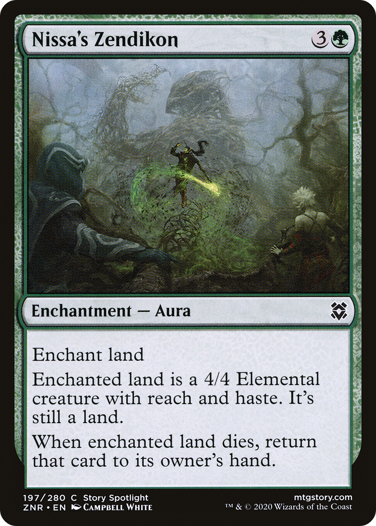 Nissa's Zendikon (ZNR-197) - Zendikar Rising Foil - Premium MTG Single from Wizards of the Coast - Just $0.08! Shop now at Game Crave Tournament Store