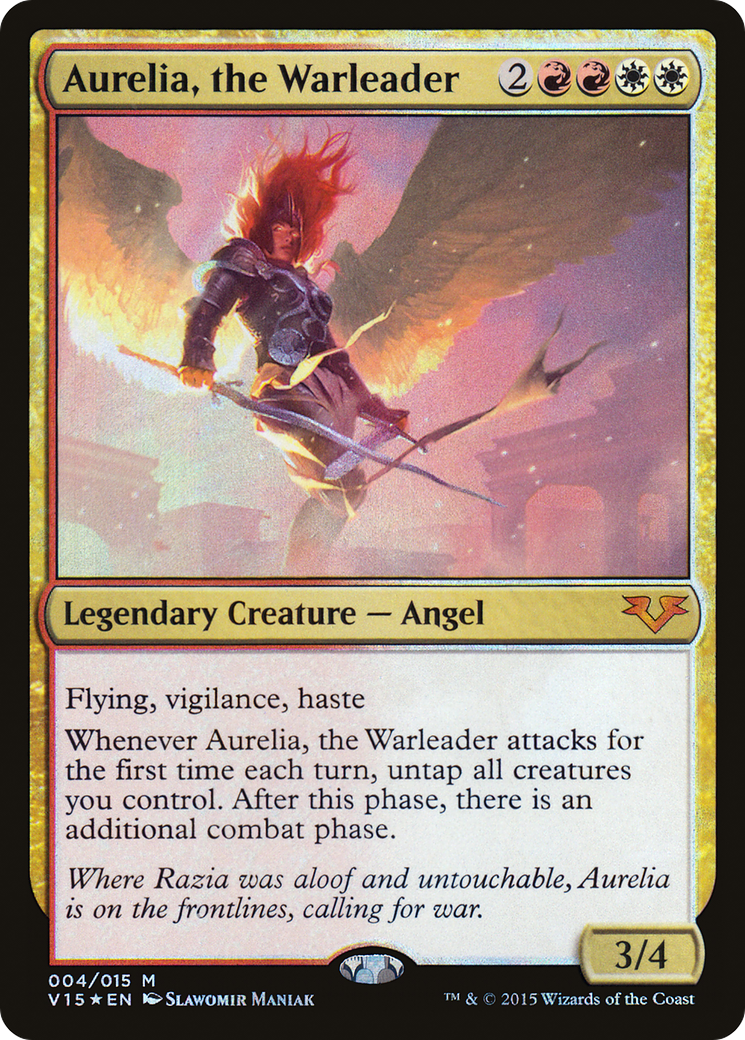 Aurelia, the Warleader (V15-004) - From the Vault: Angels Foil - Premium MTG Single from Wizards of the Coast - Just $2.30! Shop now at Game Crave Tournament Store