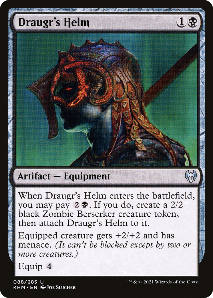 Draugr's Helm (KHM-088) - Kaldheim Foil - Premium MTG Single from Wizards of the Coast - Just $0.08! Shop now at Game Crave Tournament Store