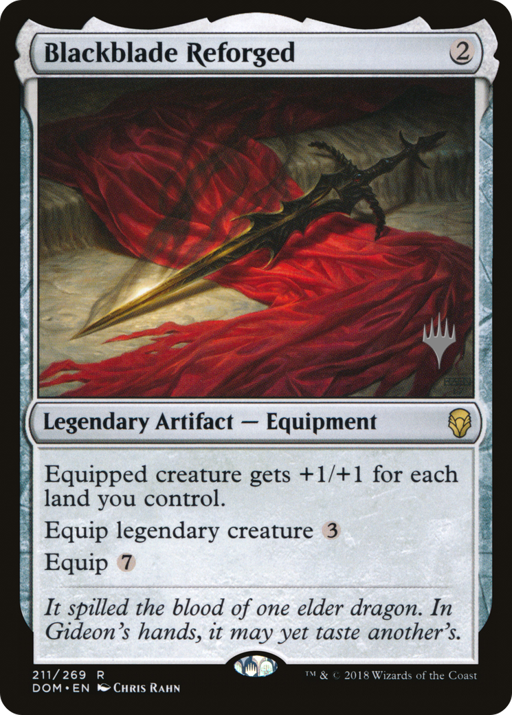 Blackblade Reforged (PDOM-211P) - Dominaria Promos Foil - Premium MTG Single from Wizards of the Coast - Just $1.01! Shop now at Game Crave Tournament Store