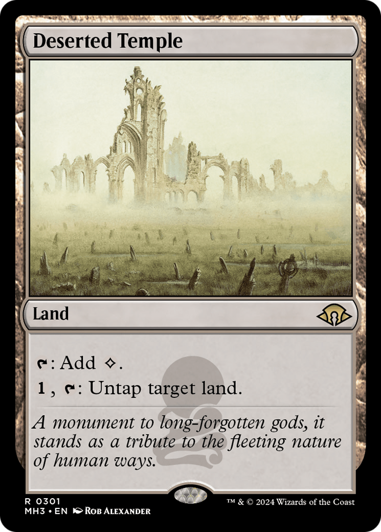 Deserted Temple (MH3-301) - Modern Horizons 3 - Premium MTG Single from Wizards of the Coast - Just $0.86! Shop now at Game Crave Tournament Store