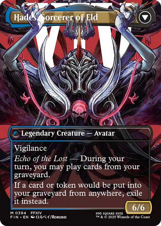Emet-Selch, Unsundered // Hades, Sorcerer of Eld (FIN-394) - FINAL FANTASY (Borderless) Foil - Premium MTG Single from Wizards of the Coast - Just $2.85! Shop now at Game Crave Tournament Store