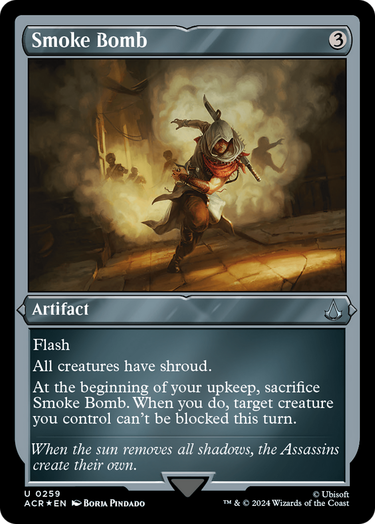 Smoke Bomb (ACR-259) - Assassin's Creed Etched Foil - Premium MTG Single from Wizards of the Coast - Just $2.02! Shop now at Game Crave Tournament Store
