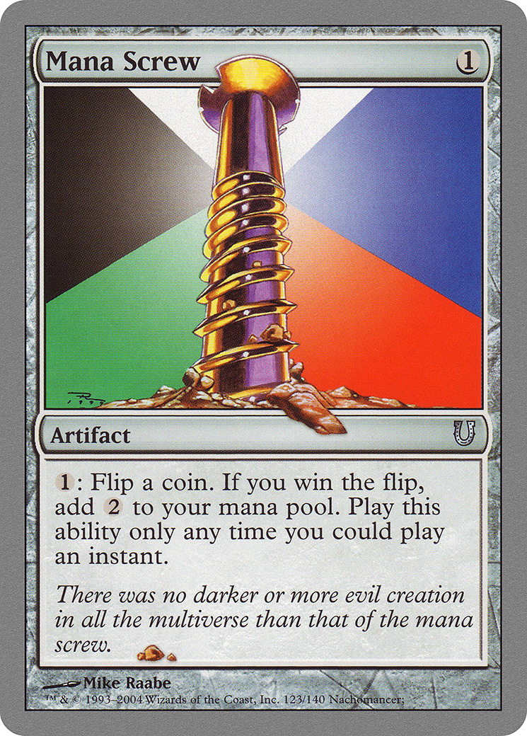 Mana Screw (UNH-123) - Unhinged - Premium MTG Single from Wizards of the Coast - Just $0.17! Shop now at Game Crave Tournament Store