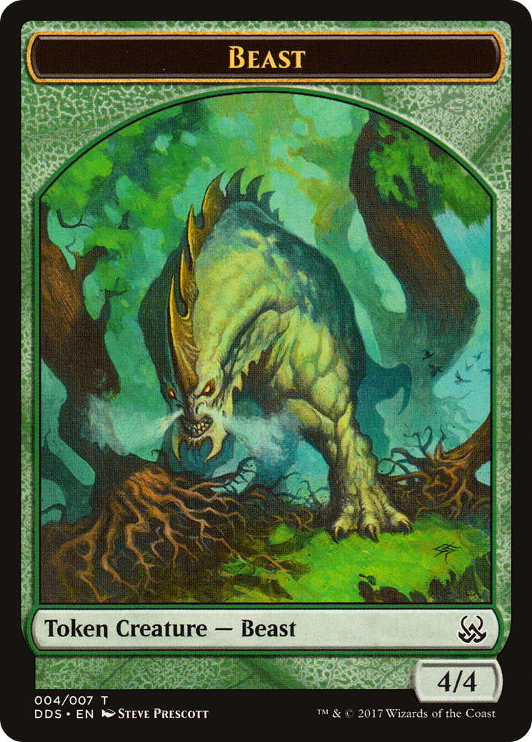 Beast (TDDS-004) - Duel Decks: Mind vs. Might Tokens - Premium MTG Single from Wizards of the Coast - Just $0.10! Shop now at Game Crave Tournament Store