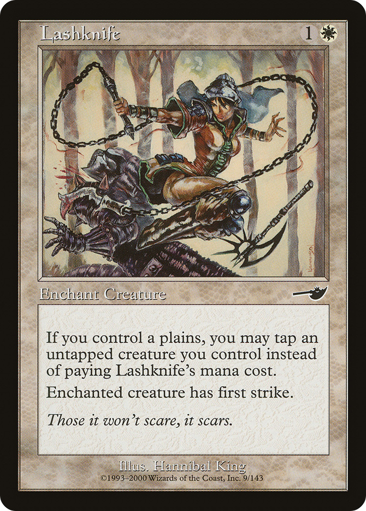 Lashknife (NEM-009) - Nemesis Foil - Premium MTG Single from Wizards of the Coast - Just $1.78! Shop now at Game Crave Tournament Store
