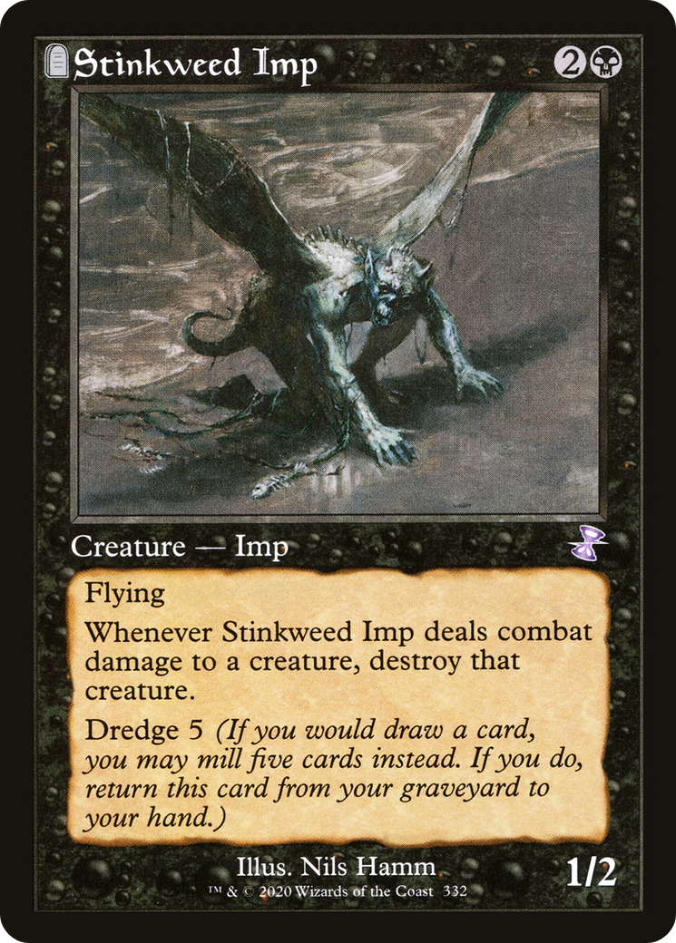 Stinkweed Imp (TSR-332) - Time Spiral Remastered: (tombstone) Foil - Premium MTG Single from Wizards of the Coast - Just $9.50! Shop now at Game Crave Tournament Store