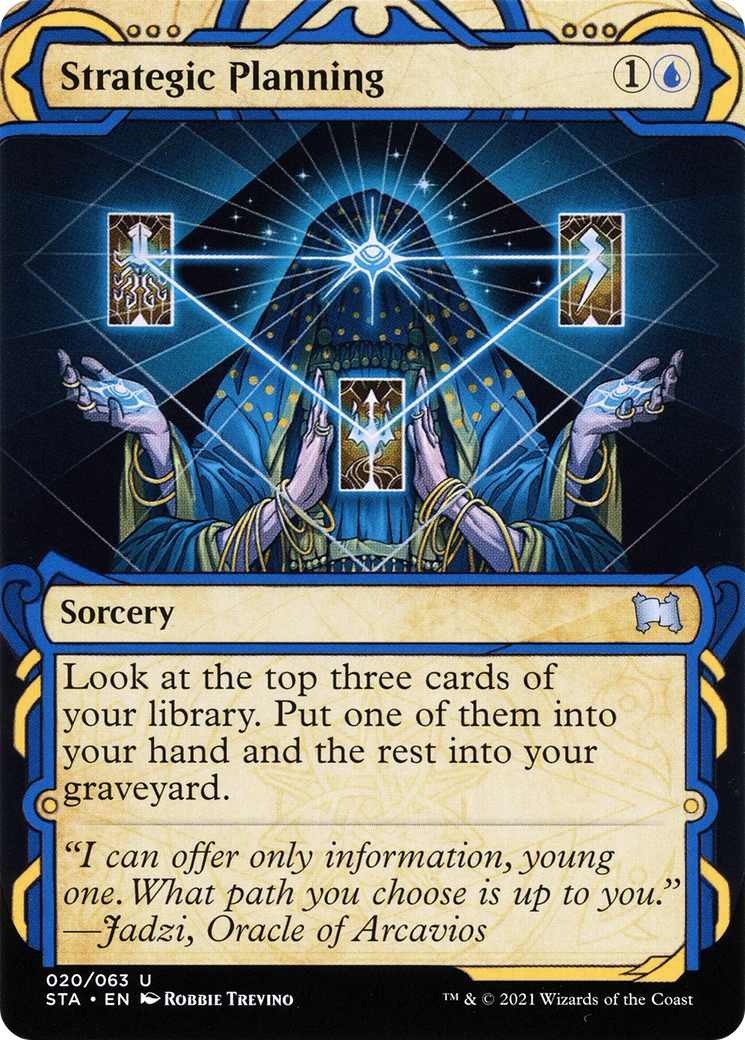 Strategic Planning (STA-020) - Strixhaven Mystical Archive: (Showcase) (Borderless) - Premium MTG Single from Wizards of the Coast - Just $0.08! Shop now at Game Crave Tournament Store