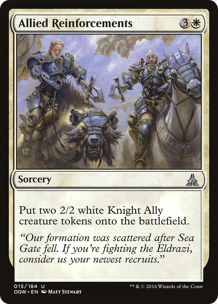Allied Reinforcements (OGW-015) - Oath of the Gatewatch Foil - Premium MTG Single from Wizards of the Coast - Just $0.08! Shop now at Game Crave Tournament Store