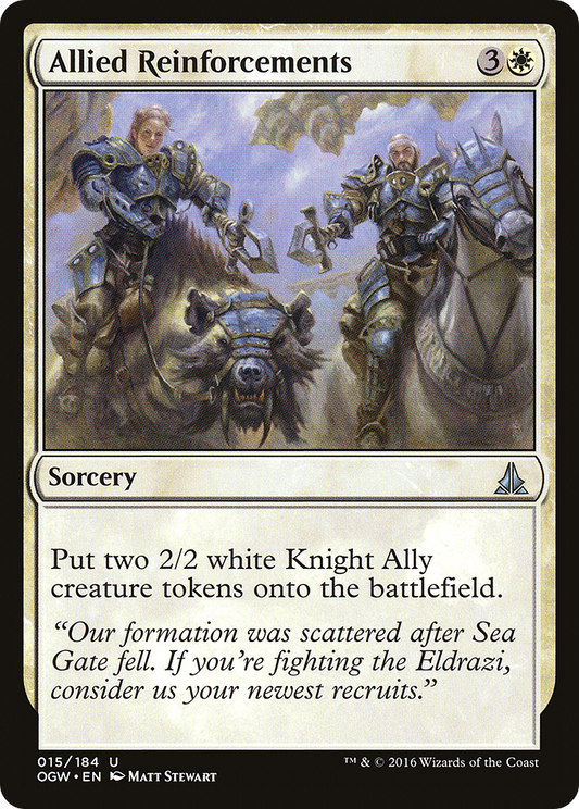 Allied Reinforcements (OGW-015) - Oath of the Gatewatch Foil - Premium MTG Single from Wizards of the Coast - Just $0.08! Shop now at Game Crave Tournament Store