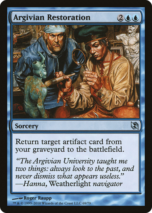 Argivian Restoration (DDF-069) - Duel Decks: Elspeth vs. Tezzeret - Premium MTG Single from Wizards of the Coast - Just $0.08! Shop now at Game Crave Tournament Store