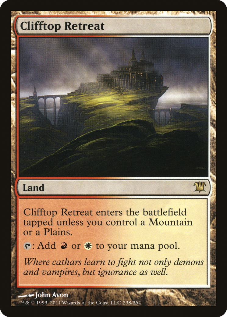 Clifftop Retreat (ISD-238) - Innistrad - Premium MTG Single from Wizards of the Coast - Just $0.80! Shop now at Game Crave Tournament Store