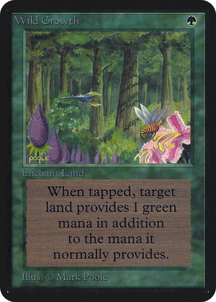 Wild Growth (LEA-229) - Limited Edition Alpha - Premium MTG Single from Wizards of the Coast - Just $22.78! Shop now at Game Crave Tournament Store