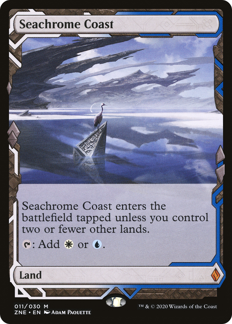 Seachrome Coast (ZNE-011) - Zendikar Rising Expeditions Foil - Premium MTG Single from Wizards of the Coast - Just $2.38! Shop now at Game Crave Tournament Store