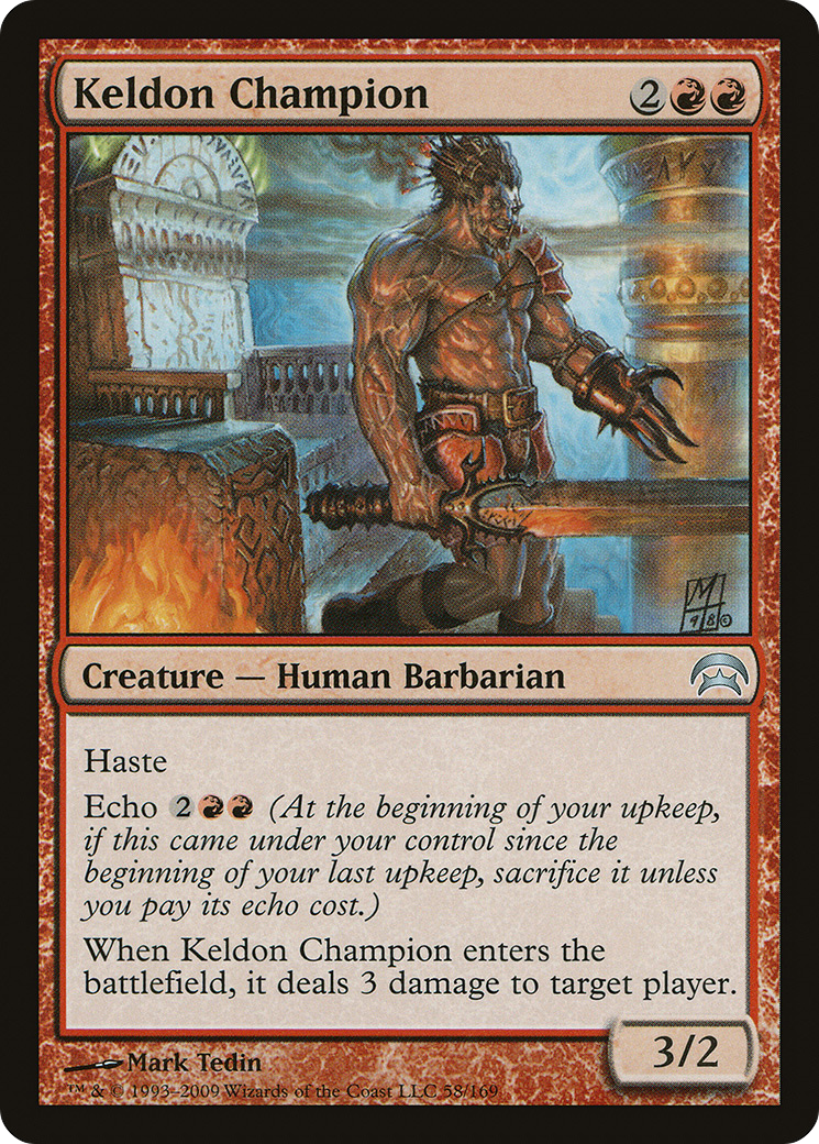 Keldon Champion (HOP-058) - Planechase - Premium MTG Single from Wizards of the Coast - Just $0.08! Shop now at Game Crave Tournament Store