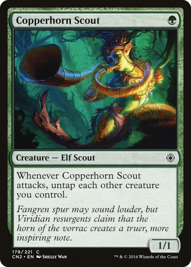 Copperhorn Scout (CN2-179) - Conspiracy: Take the Crown Foil - Premium MTG Single from Wizards of the Coast - Just $0.69! Shop now at Game Crave Tournament Store