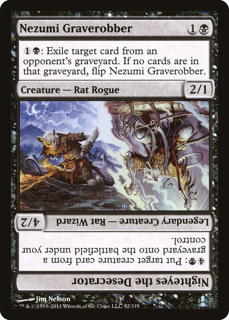 Nezumi Graverobber // Nighteyes the Desecrator (CMD-092) - Commander 2011 - Premium MTG Single from Wizards of the Coast - Just $0.54! Shop now at Game Crave Tournament Store