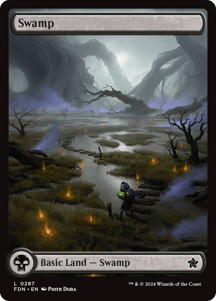 Swamp (FDN-287) - Foundations - Premium MTG Single from Wizards of the Coast - Just $0.43! Shop now at Game Crave Tournament Store