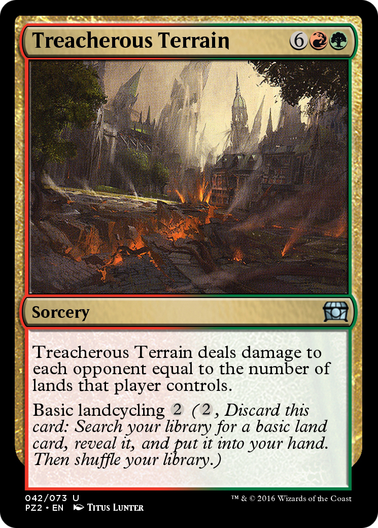 Treacherous Terrain (PZ2-042) - Treasure Chest - Premium MTG Single from Wizards of the Coast - Just $0! Shop now at Game Crave Tournament Store