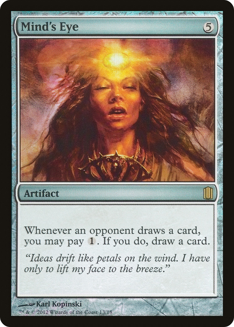 Mind's Eye (CM1-013) - Commander's Arsenal Foil - Premium MTG Single from Wizards of the Coast - Just $1.34! Shop now at Game Crave Tournament Store