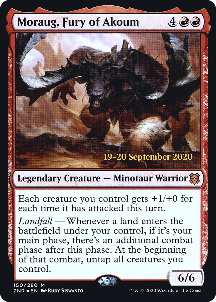 Moraug, Fury of Akoum (PZNR-150S) - Zendikar Rising Promos Foil - Premium MTG Single from Wizards of the Coast - Just $2.77! Shop now at Game Crave Tournament Store