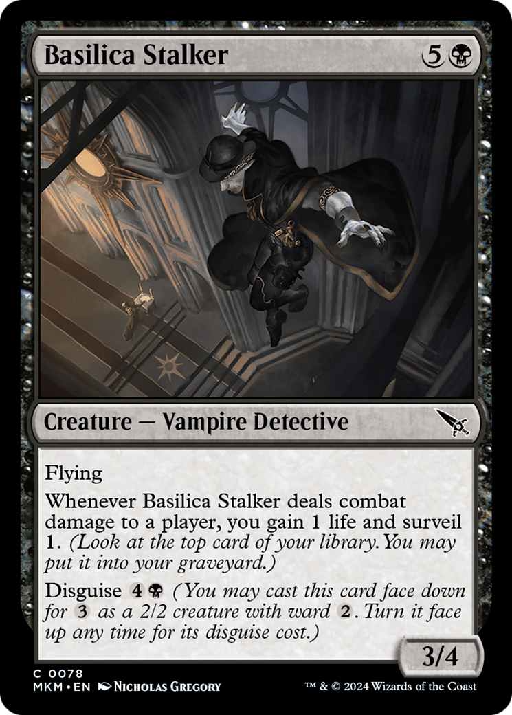 Basilica Stalker (MKM-078) - Murders at Karlov Manor - Premium MTG Single from Wizards of the Coast - Just $0.25! Shop now at Game Crave Tournament Store