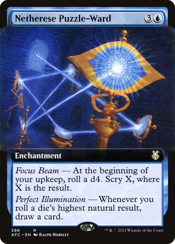 Netherese Puzzle-Ward (AFC-286) - Forgotten Realms Commander: (Extended Art) - Premium MTG Single from Wizards of the Coast - Just $0.41! Shop now at Game Crave Tournament Store