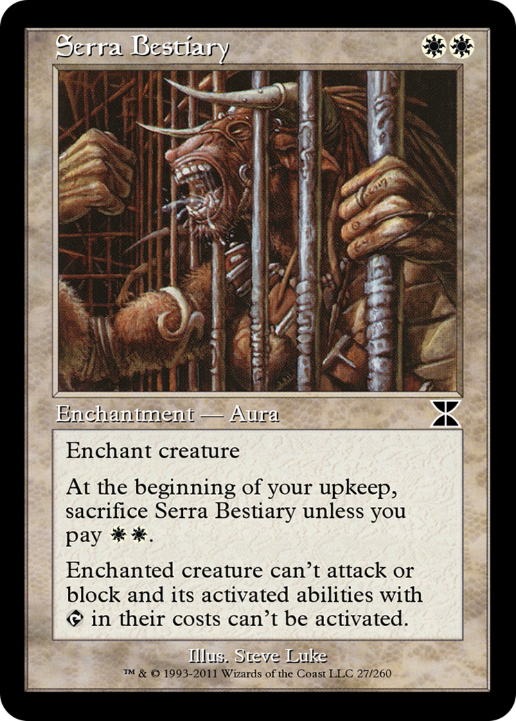 Serra Bestiary (ME4-027) - Masters Edition IV - Premium MTG Single from Wizards of the Coast - Just $0! Shop now at Game Crave Tournament Store